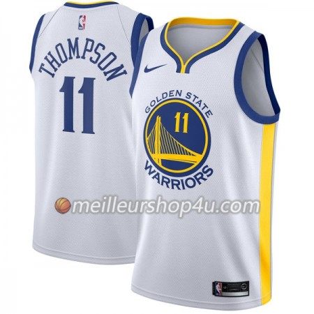 Maillot Basket Homme Golden State Warriors Klay Thompson 11 Nike 2017-18 Blanc Swingman